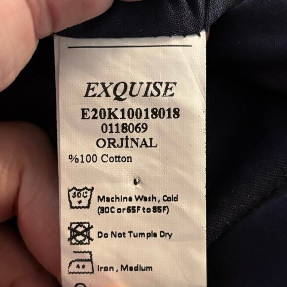 Exquise Anthropologie Size US 8 Plaid Flannel Shirt Dress Midi Blue - Picture 6 of 7